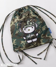 【72】【Sanrio/サンリオ】Y2Kスタイル/ハローキティ リバーシブル ナップサック ワンポイント刺繍