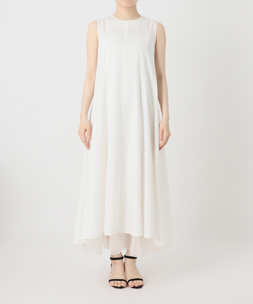 VERMEIL par iena（ヴェルメイユパーイエナ）の「Panel Flow Dress（ワンピース・レディース・ブラック/ホワイト・FREE）」の22枚目の写真