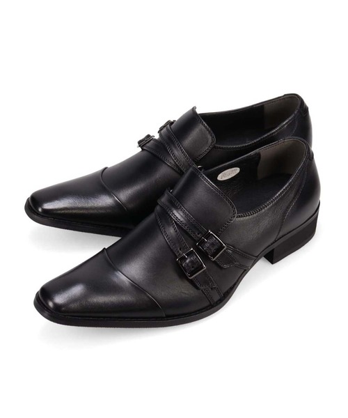 BLACK LIST(ブラックリスト)の「ブラックリスト BLACK LIST ダブルモンクストラップ ドレスシューズ BC2606(ビジネスシューズ / 結婚式 / フォーマル)(ドレスシューズ・メンズ・ダークブラウン/ブラック・24.5cm/25cm/25.5cm/26cm/26.5cm/27cm)」の1枚目の写真