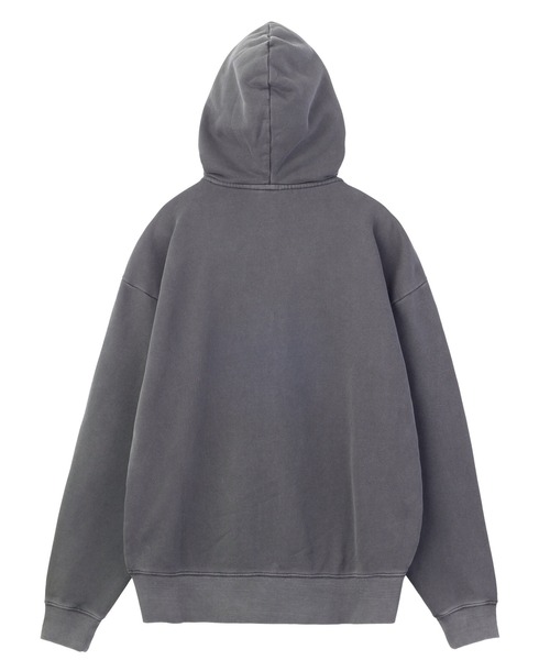 X-girl（エックスガール）の「LETTERING SPRAY LOGO ZIP UP SWEAT HOODIE（パーカー・レディース・ブラック/オリーブ/ブラウン・S/M）」の7枚目の写真