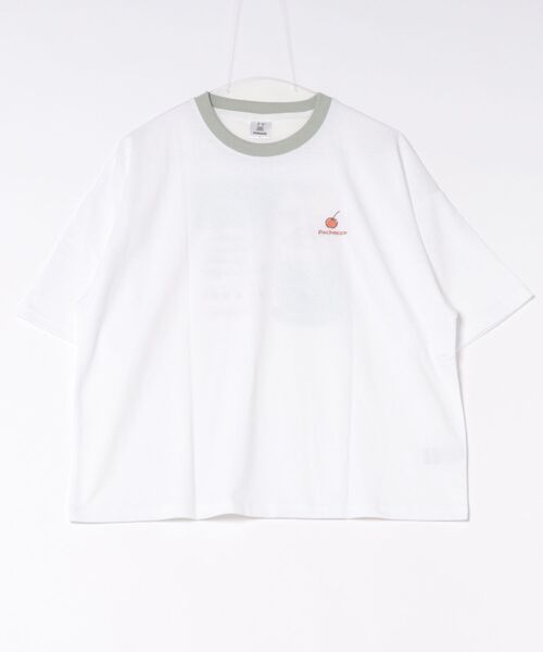 sanrio（サンリオ）の「【 sanrio 】 サンリオキャラクターズ リンガーネック プリントＴシャツ 26S5（Tシャツ/カットソー・レディース・オートミール/イエロー/スミクロ/オフホワイト・MEDIUM/LARGE）」の2枚目の写真