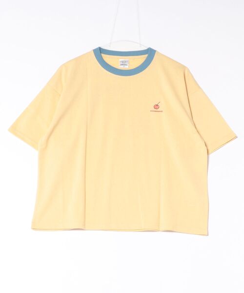 sanrio（サンリオ）の「【 sanrio 】 サンリオキャラクターズ リンガーネック プリントＴシャツ 26S5（Tシャツ/カットソー・レディース・オートミール/イエロー/スミクロ/オフホワイト・MEDIUM/LARGE）」の4枚目の写真