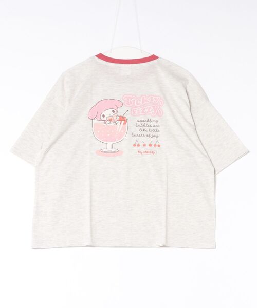 sanrio（サンリオ）の「【 sanrio 】 サンリオキャラクターズ リンガーネック プリントＴシャツ 26S5（Tシャツ/カットソー・レディース・オートミール/イエロー/スミクロ/オフホワイト・MEDIUM/LARGE）」の8枚目の写真