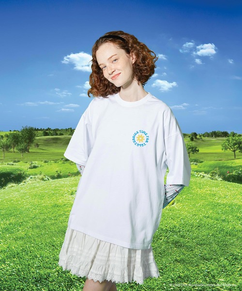 MILKFED.(ミルクフェド)の「MILKFED. / TELETUBBIES BACK VIEW WIDE S/S TEE(Tシャツ/カットソー・レディース・チャコール/ホワイト・ONE SIZE)」の3枚目の写真