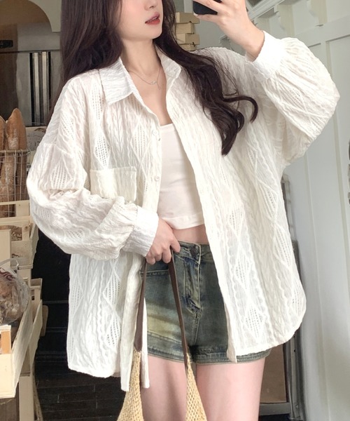 FAVORITO（ファヴォリート）の「シャツ（シャツ/ブラウス・レディース・オフホワイト・XL/L/M）」の3枚目の写真