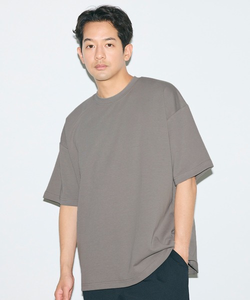 coca（coca）（コカ）の「＼ユニセックス・接触冷感・イージーケア／ コットンプレーティングTシャツ（Tシャツ/カットソー・メンズ・ライトブルー/ホワイト/グレイッシュベージュ/ブラック・L/XL/M）」の3枚目の写真