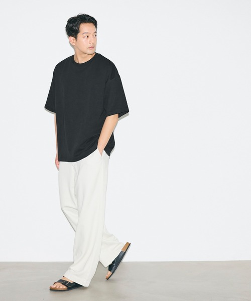 coca（coca）（コカ）の「＼ユニセックス・接触冷感・イージーケア／ コットンプレーティングTシャツ（Tシャツ/カットソー・メンズ・ライトブルー/ホワイト/グレイッシュベージュ/ブラック・L/XL/M）」の21枚目の写真