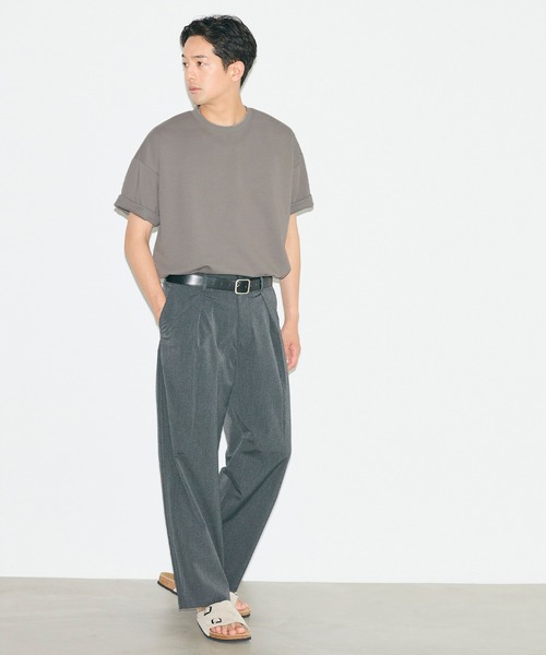 coca（coca）（コカ）の「＼ユニセックス・接触冷感・イージーケア／ コットンプレーティングTシャツ（Tシャツ/カットソー・メンズ・ライトブルー/ホワイト/グレイッシュベージュ/ブラック・L/XL/M）」の6枚目の写真