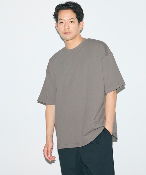 coca（coca）（コカ）の「＼ユニセックス・接触冷感・イージーケア／ コットンプレーティングTシャツ（Tシャツ/カットソー・メンズ・ライトブルー/ホワイト/グレイッシュベージュ/ブラック・L/XL/M）」の9枚目の写真
