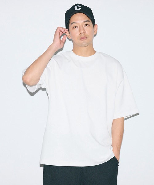 coca（coca）（コカ）の「＼ユニセックス・接触冷感・イージーケア／ コットンプレーティングTシャツ（Tシャツ/カットソー・メンズ・ライトブルー/ホワイト/グレイッシュベージュ/ブラック・L/XL/M）」の13枚目の写真