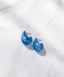 クリアブルードロップピアス