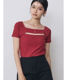 2WAYレイヤードライクトップス　夏服
