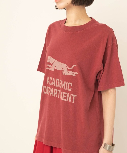 RNA-N(アールエヌエーエヌ)の「M2696 ユーズドライクカレッジT(Tシャツ/カットソー・レディース・グレー/レッド/ネイビー・FREE)」の3枚目の写真