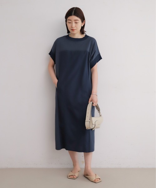 NOMBRE IMPAIR（ノンブルアンペール）の「TCカットコンビ　リブ付キバンザイワンピース（ワンピース・レディース・ネイビー/ブラック・FREE）」の18枚目の写真