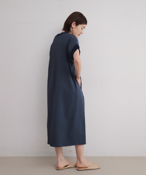 NOMBRE IMPAIR（ノンブルアンペール）の「TCカットコンビ　リブ付キバンザイワンピース（ワンピース・レディース・ネイビー/ブラック・FREE）」の22枚目の写真