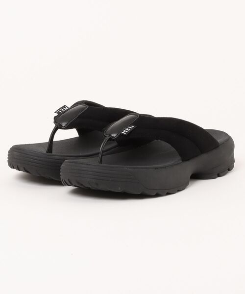 MEI(メイ)の「【MEI メイ】THONG SANDAL 厚底 プラットフォーム トングサンダル 軽量 EVAソール / Men’s(サンダル・メンズ・ブラック・S/L)」の1枚目の写真
