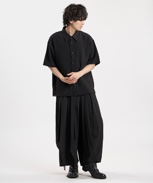 NO ID.(ノーアイディ)の「mhs2665-リネンタッチピンタックSH シャツ(458006-089S)(シャツ/ブラウス・メンズ・ホワイト/ブラック/グレー・2/1)」の21枚目の写真