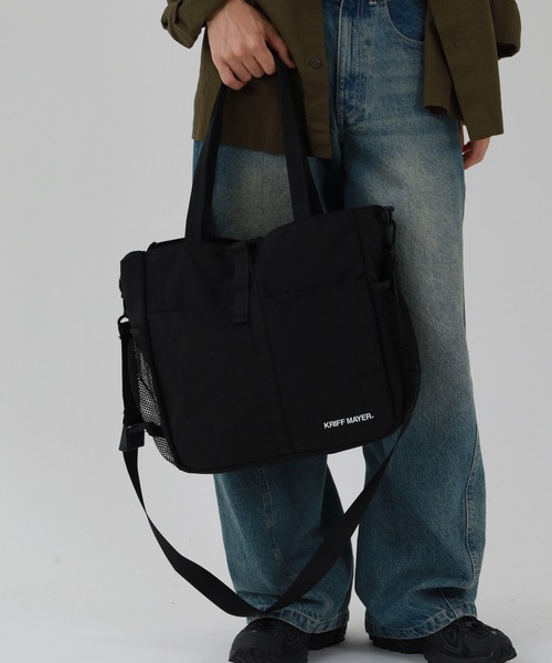 KRIFF MAYER(クリフメイヤー)の「KRIFF MAYER 撥水加工 2WAY ショルダーバッグ トートバッグ 男女兼用(トートバッグ・メンズ・ブラック/ブラウン・FREE)」の17枚目の写真