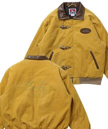BEN DAVIS（ベンデイビス）の「【BEN DAVIS(ベンデイビス)】FAUX SUEDE RESCUE JACKET   レスキュージャケット フェイクスエード 中綿キルティング ハイネック ワッペン アウター ユニセックス（ブルゾン）」