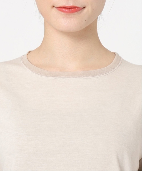 SLOBE IENA(スローブイエナ)の「《WEB限定カラーあり/追加7》レイヤードスリーブロンTEE(Tシャツ/カットソー・レディース・アイボリー/ホワイト/ブラック系その他/ブラック・FREE)」の19枚目の写真