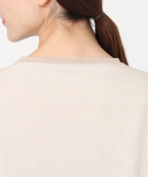 SLOBE IENA(スローブイエナ)の「《WEB限定カラーあり/追加7》レイヤードスリーブロンTEE(Tシャツ/カットソー・レディース・アイボリー/ホワイト/ブラック系その他/ブラック・FREE)」の18枚目の写真