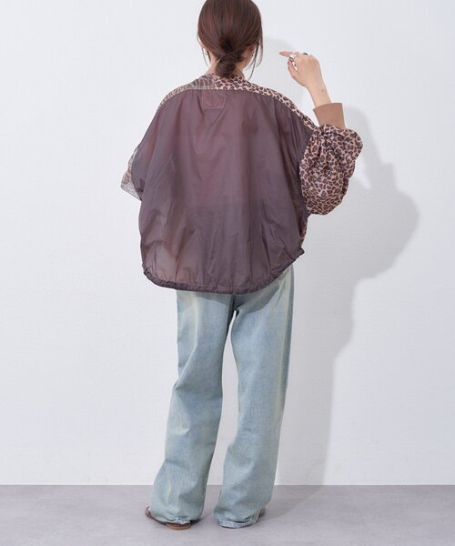 etsinta(エシンタ)の「【etsinta】メッシュZIPシャツ(シャツ/ブラウス・レディース・カーキ/ブラウン・ONE SIZE)」の12枚目の写真