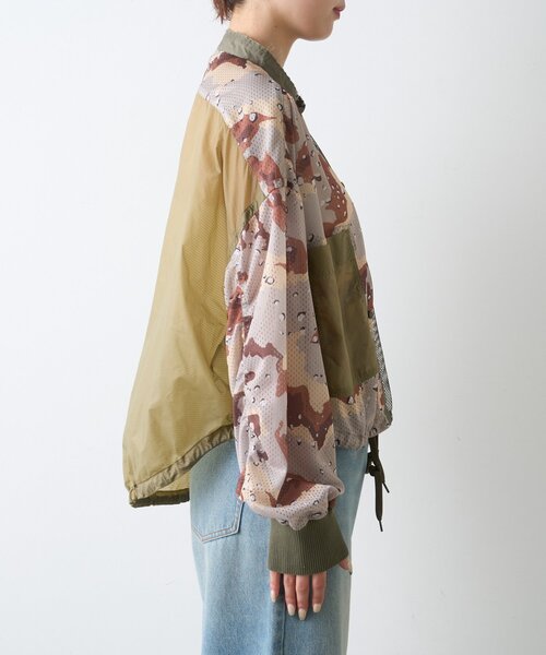 etsinta(エシンタ)の「【etsinta】メッシュZIPシャツ(シャツ/ブラウス・レディース・カーキ/ブラウン・ONE SIZE)」の16枚目の写真