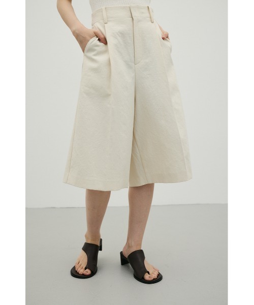 STYLEMIXER バックタックハーフパンツ アイボリー バックタックハーフパンツ（その他パンツ）｜STYLEMIXER（スタイル