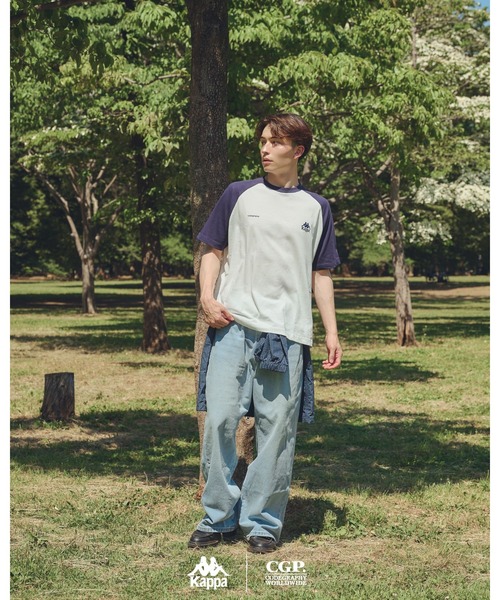 Kappa(カッパ)の「codegraphy KAPPA Raglan Tee(Tシャツ/カットソー・メンズ・Cream/ブラウン/グレー・S/F)」の5枚目の写真
