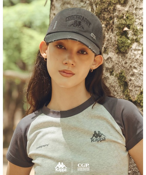 Kappa(カッパ)の「codegraphy KAPPA Raglan Tee(Tシャツ/カットソー・メンズ・Cream/ブラウン/グレー・S/F)」の20枚目の写真