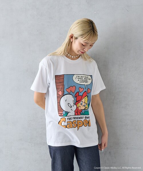 BIRTHDAY BAR(バースデイバー)の「BIRTHDAY BAR/Casper/Tシャツ(Tシャツ/カットソー・レディース・ホワイト・X-LARGE/MEDIUM)」の1枚目の写真
