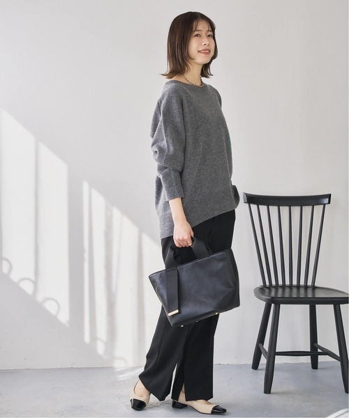 LE TALON（ルタロン）の「《追加 / 大容量&500mlペットボトル収納◎》LE TALON BELT M トート（トートバッグ・レディース・ブラック/アイボリー・FREE）」の9枚目の写真