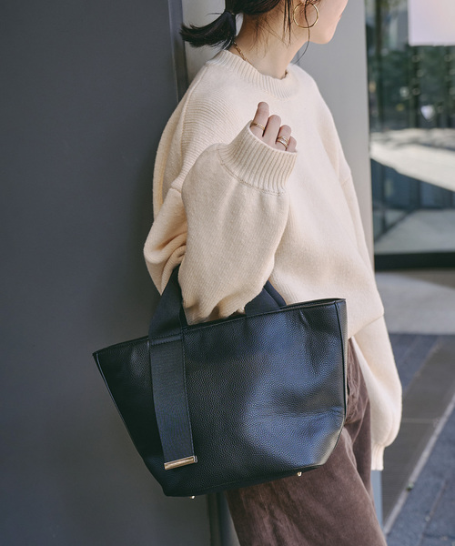 LE TALON（ルタロン）の「《追加 / 大容量&500mlペットボトル収納◎》LE TALON BELT M トート（トートバッグ・レディース・ブラック/アイボリー・FREE）」の16枚目の写真