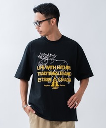 Woods（ウッズ）の「【WOODS】別注 プリント 半袖Tシャツ（Tシャツ/カットソー）」
