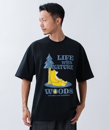 Woods（ウッズ）の「【WOODS】別注 プリント 半袖Tシャツ（Tシャツ/カットソー）」