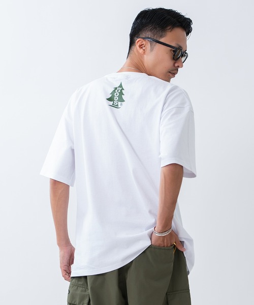 Woods(ウッズ)の「【WOODS】別注 プリント 半袖Tシャツ(Tシャツ/カットソー・メンズ・ブルー系/ホワイト/ブラック/ホワイト系1/ホワイト系/カーキ/ベージュ系1/ブラック系1/ブラック系・SMALL/MEDIUM/LARGE/X-LARGE)」の13枚目の写真