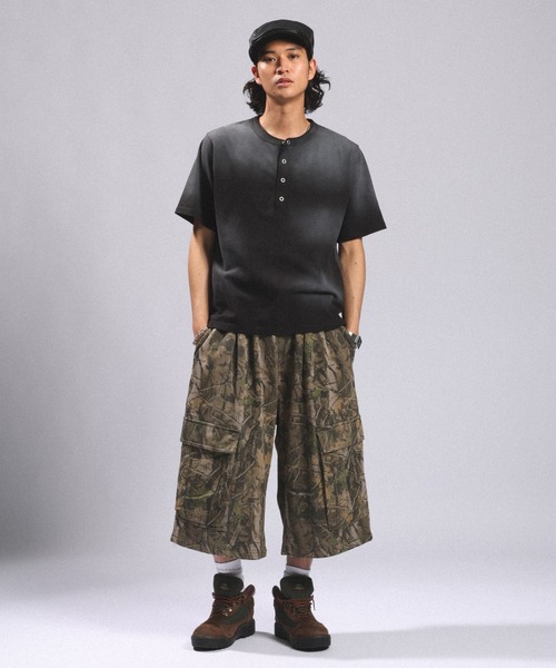 RAGEBLUE(レイジブルー)の「CAMOUFLAGE SWEAT CARGO HALF PANTS/カモフラカーゴスウェットハーフパンツ(スウェットパンツ・メンズ・ブラウン系その他・FREE)」の2枚目の写真