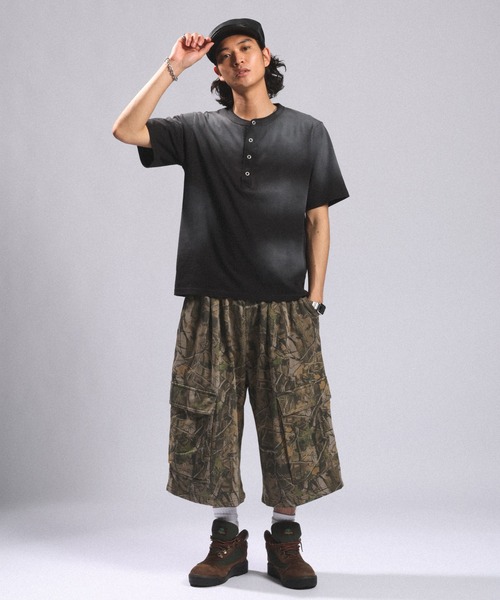 RAGEBLUE(レイジブルー)の「CAMOUFLAGE SWEAT CARGO HALF PANTS/カモフラカーゴスウェットハーフパンツ(スウェットパンツ・メンズ・ブラウン系その他・FREE)」の4枚目の写真