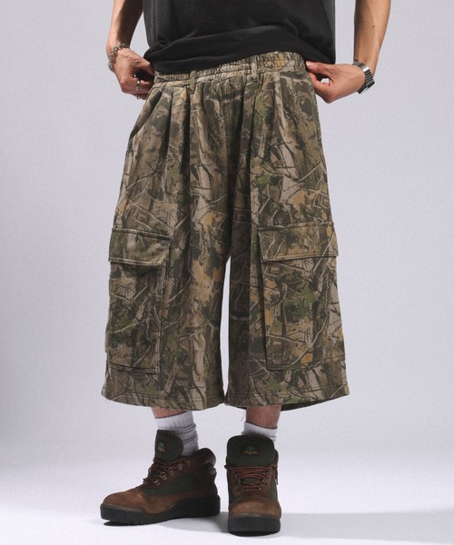 RAGEBLUE(レイジブルー)の「CAMOUFLAGE SWEAT CARGO HALF PANTS/カモフラカーゴスウェットハーフパンツ(スウェットパンツ・メンズ・ブラウン系その他・FREE)」の6枚目の写真