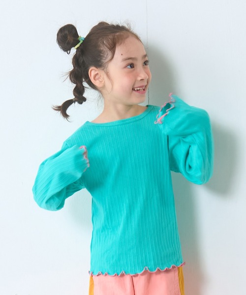 Life Support Products(ライフサポートプロダクツ)の「無地リブロンT(Tシャツ/カットソー・キッズ・グレー/オレンジ/ライトピンク/ピンク/ホワイト系その他/ラベンダー/ミント/ブラウン/ベージュ/チャコール・80/110/120/90/130/100)」の7枚目の写真