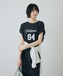 ROSIEE ソフト風合いフロッキーTシャツ