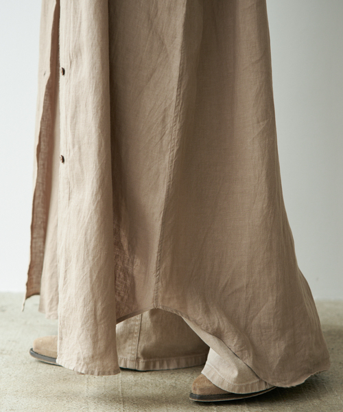 Deuxieme Classe(ドゥーズィエムクラス)の「LInen シャツドレス(ワンピース・レディース・タン/ベージュ・36/38)」の16枚目の写真