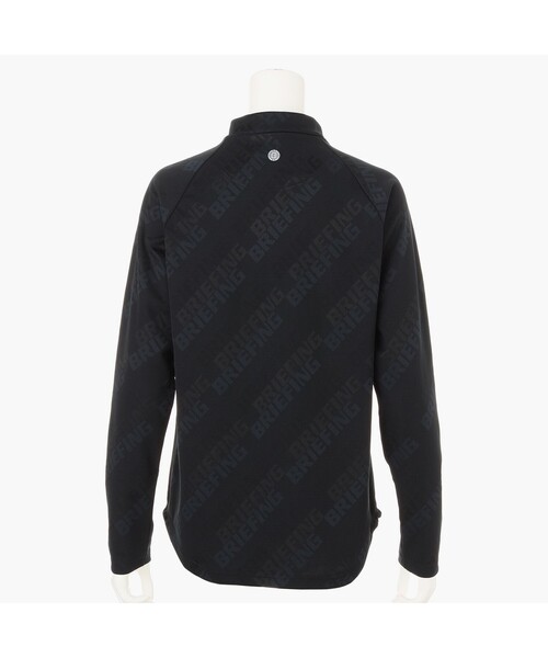 BRIEFING（ブリーフィング）の「【BRIEFING GOLF／ブリーフィングゴルフ】WS SHADOW LOGO JQ LS HIGHNECK RF（Tシャツ/カットソー・レディース・ブラック・S/M）」の10枚目の写真