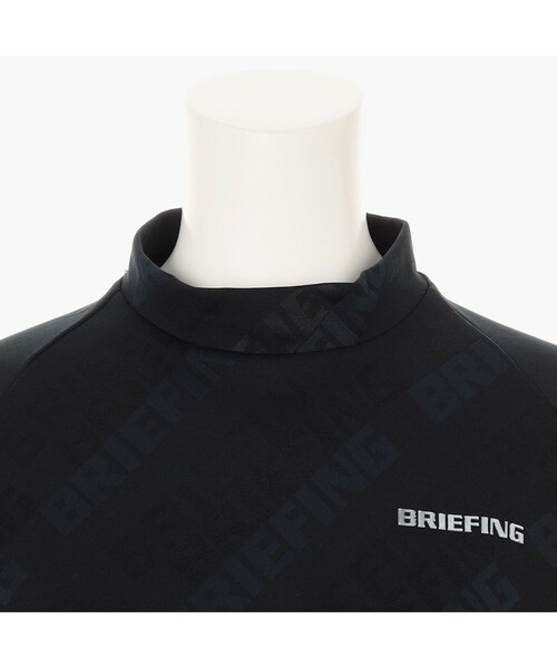 BRIEFING（ブリーフィング）の「【BRIEFING GOLF／ブリーフィングゴルフ】WS SHADOW LOGO JQ LS HIGHNECK RF（Tシャツ/カットソー・レディース・ブラック・S/M）」の12枚目の写真