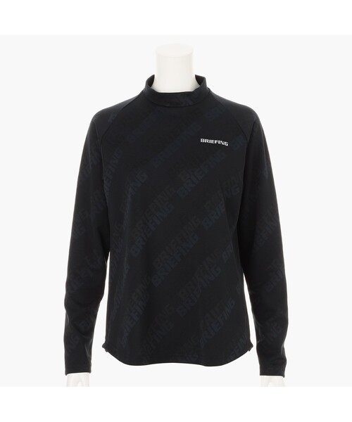 BRIEFING(ブリーフィング)の「【BRIEFING GOLF/ブリーフィングゴルフ】WS SHADOW LOGO JQ LS HIGHNECK RF(Tシャツ/カットソー・レディース・ブラック/ホワイト・S/M)」の12枚目の写真