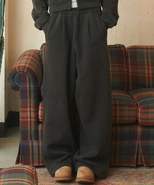BENUA(ベヌア)の「ピグメントスウェットパンツ - Pigment sweat pants -(スウェットパンツ・レディース・ダークグレー/カーキ/ネイビー・MEDIUM/LARGE)」の1枚目の写真