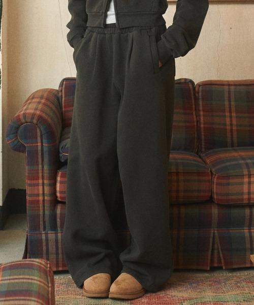 BENUA(ベヌア)の「ピグメントスウェットパンツ - Pigment sweat pants -(スウェットパンツ・レディース・ダークグレー/カーキ/ネイビー・MEDIUM/LARGE)」の8枚目の写真