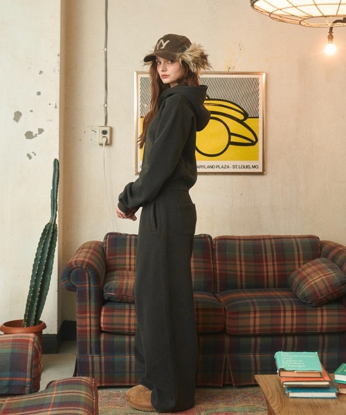 BENUA(ベヌア)の「ピグメントスウェットパンツ - Pigment sweat pants -(スウェットパンツ・レディース・ダークグレー/カーキ/ネイビー・MEDIUM/LARGE)」の7枚目の写真