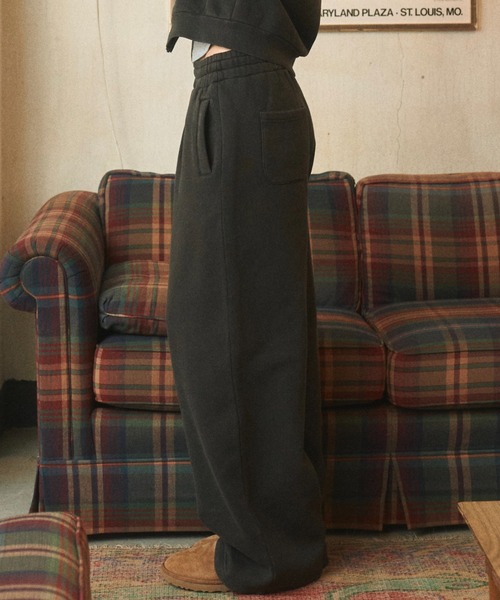 BENUA(ベヌア)の「ピグメントスウェットパンツ - Pigment sweat pants -(スウェットパンツ・レディース・ダークグレー/カーキ/ネイビー・MEDIUM/LARGE)」の9枚目の写真