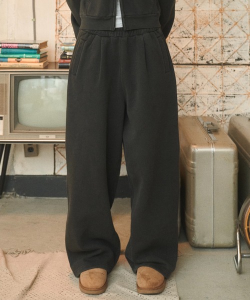 BENUA(ベヌア)の「ピグメントスウェットパンツ - Pigment sweat pants -(スウェットパンツ・レディース・ダークグレー/カーキ/ネイビー・MEDIUM/LARGE)」の11枚目の写真